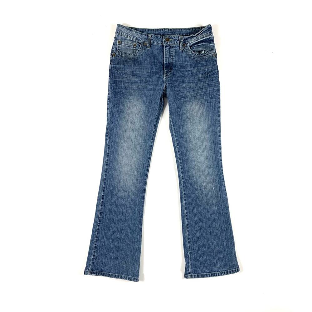 Medium Wash Mid Rise Bootcut Jeans